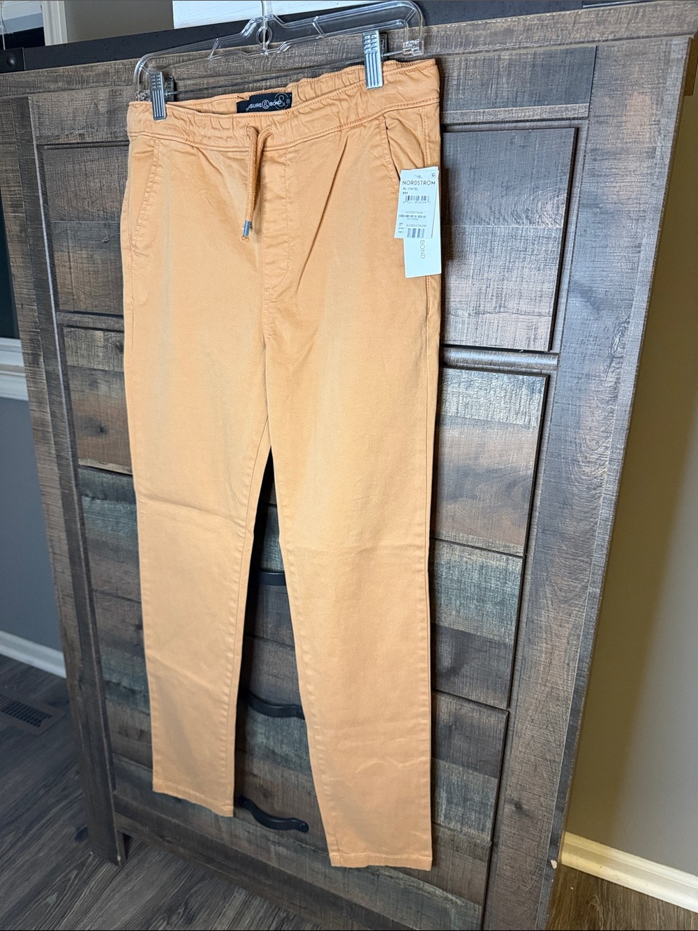 Treasure & Bond Tan Drawstring Trousers. Size Xl 14/16